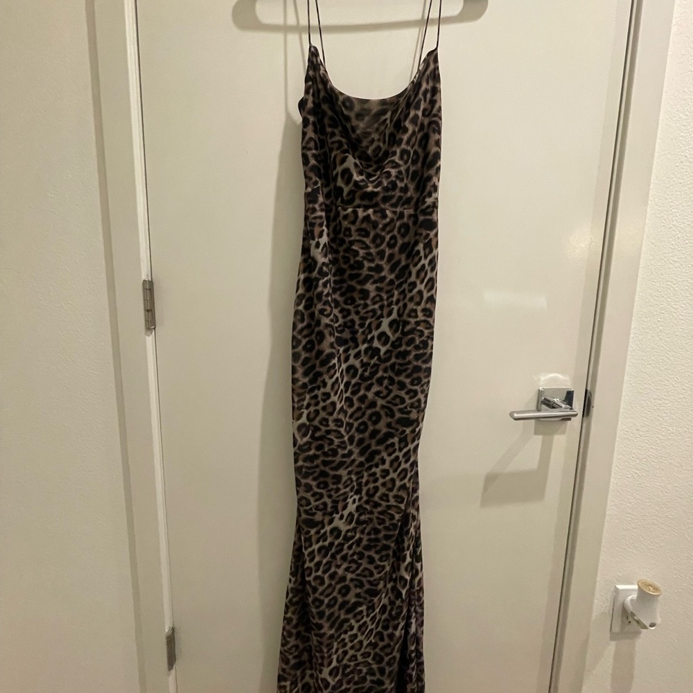 Leopard Print Maxi Dress
